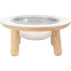Frisco Premium Round Shape Elevated Single Dog & Cat Bowl