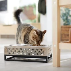 Frisco Premium Wood Elevated Stainless Steel Double Diner Dog & Cat Bowl, 3 Cup 8 Frisco Premium Wood Elevated Stainless Steel Double Diner Dog & Cat Bowl, 3 Cup -Pet Dog Supplies Shop 331507 PT3. AC SS1800 V1657656894