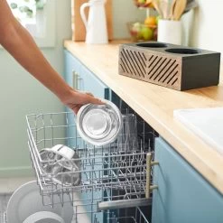 Frisco Premium Wood Elevated Stainless Steel Double Diner Dog & Cat Bowl, Black, 3 Cup -Pet Dog Supplies Shop 331509 PT6. AC SS1800 V1657656894