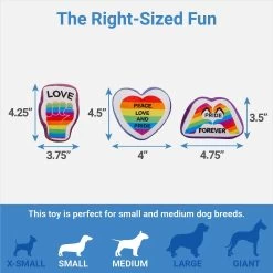 Frisco Pride Rainbow Hide & Seek Puzzle Plush Squeaky Dog Toy -Pet Dog Supplies Shop 331673 PT2. AC SS1800 V1649785282