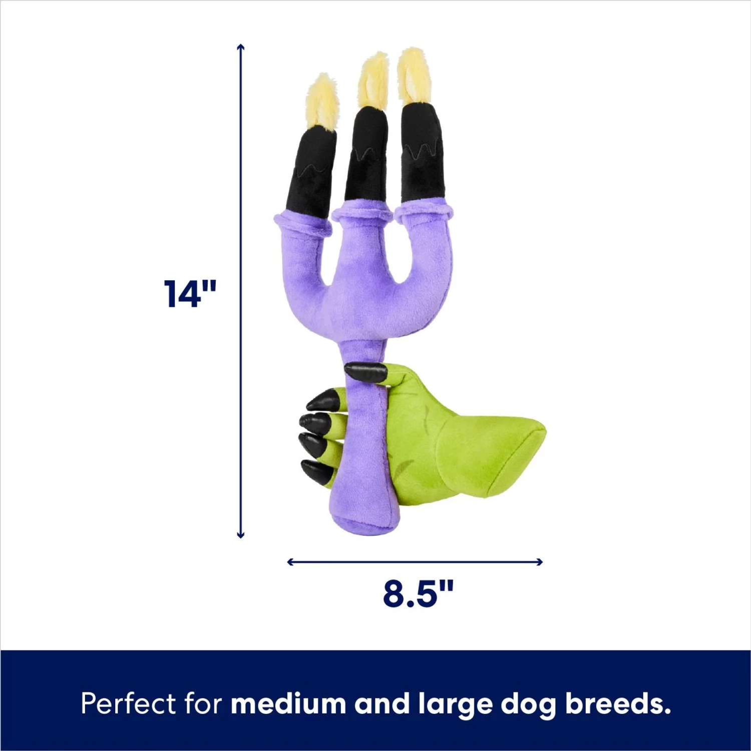 Frisco Halloween Candelabra Plush Squeaky Dog Toy 2 Frisco Halloween Candelabra Plush Squeaky Dog Toy - Image 2