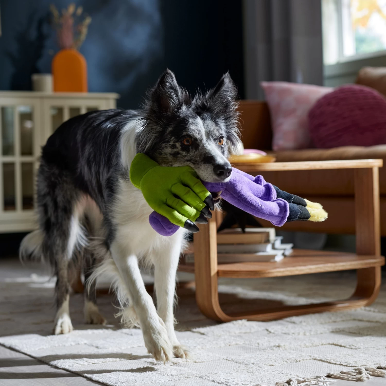 Frisco Halloween Candelabra Plush Squeaky Dog Toy 3 Frisco Halloween Candelabra Plush Squeaky Dog Toy - Image 3