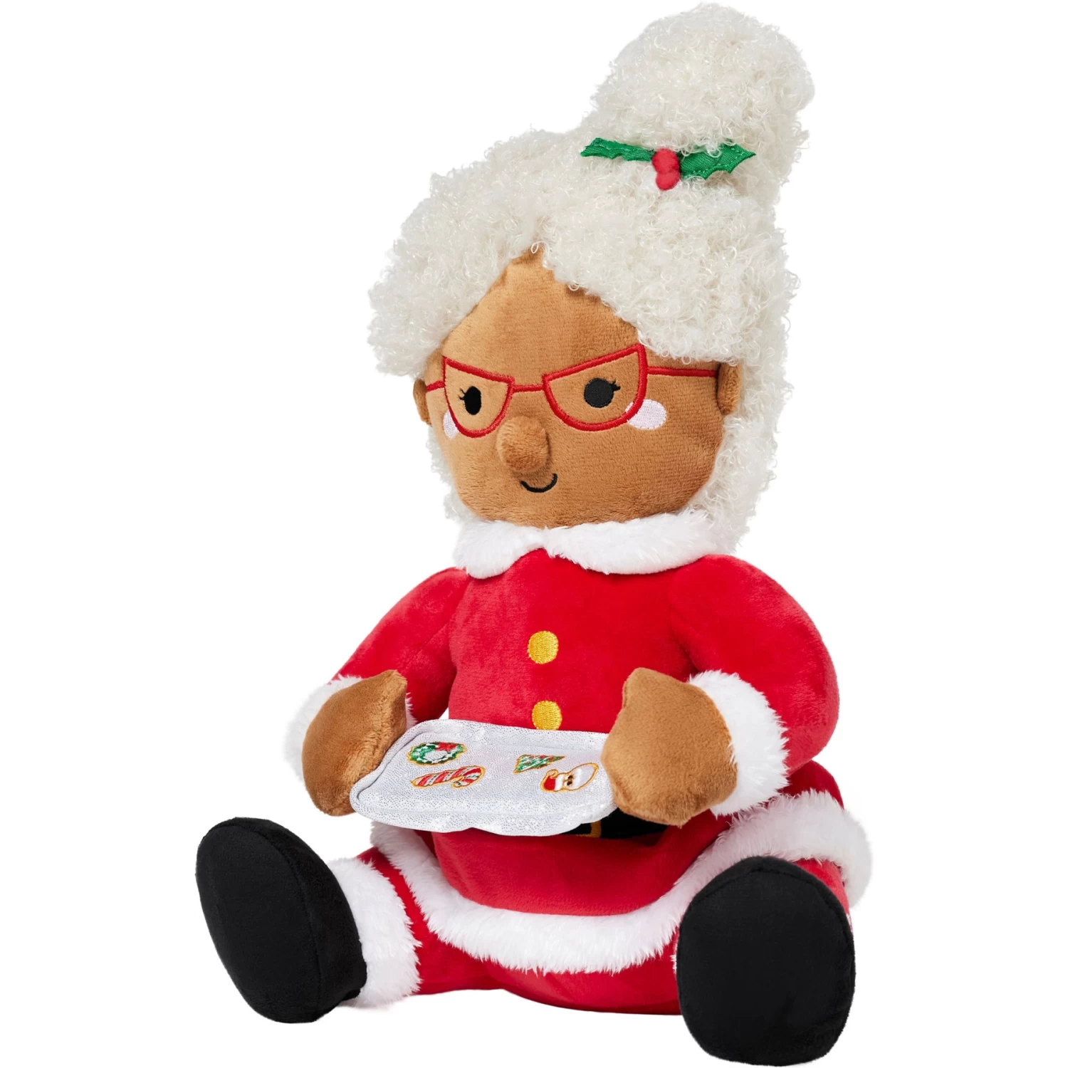 Frisco Holiday Mrs. Claus Plush Squeaky Dog Toy 1 Frisco Holiday Mrs. Claus Plush Squeaky Dog Toy