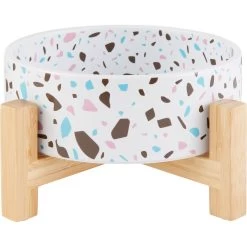 Frisco Elevated Terrazzo Non-skid Ceramic Bowl With Bamboo Stand 14 Frisco Elevated Terrazzo Non-skid Ceramic Bowl With Bamboo Stand -Pet Dog Supplies Shop 363375 PT5. AC SS1800 V1657657266