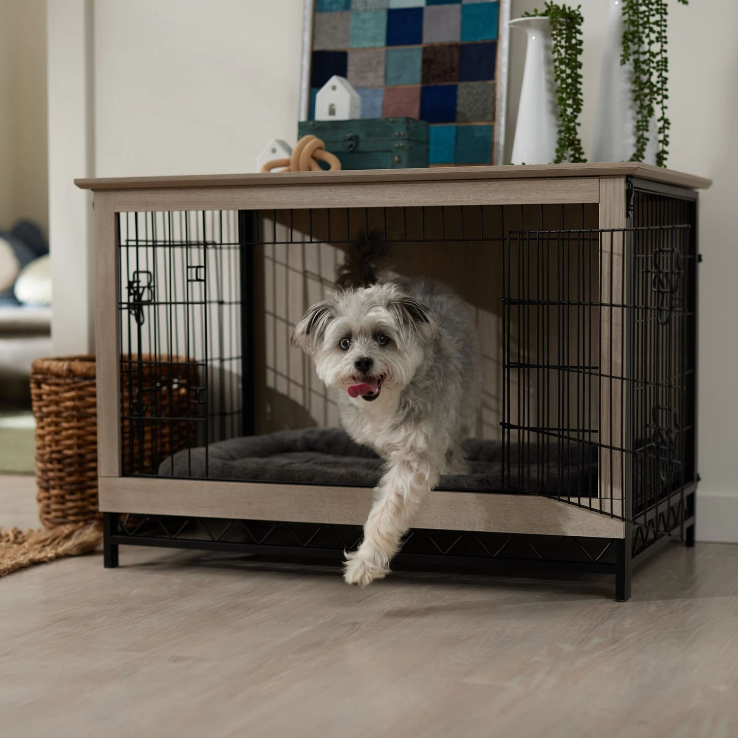 Frisco Easy Set-Up Wood Furniture Style Dog Crates 1 Frisco Easy Set-Up Wood Furniture Style Dog Crates