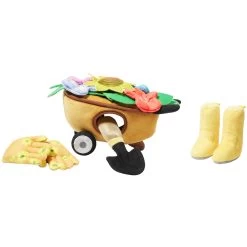 Frisco Spring Wheelbarrow Hide And Seek Puzzle Plush Squeaky Dog Toy