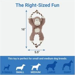 Frisco Forest Friends Stuffing-Free Skinny Plush Squeaky Dog Toy + 3 Items -Pet Dog Supplies Shop 582478 PT6. AC SS1800 V1658239277