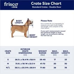 Frisco Double Door Wood & Metal Furniture Style Dog Crate -Pet Dog Supplies Shop 787222 PT2. AC SS1800 V1683205532