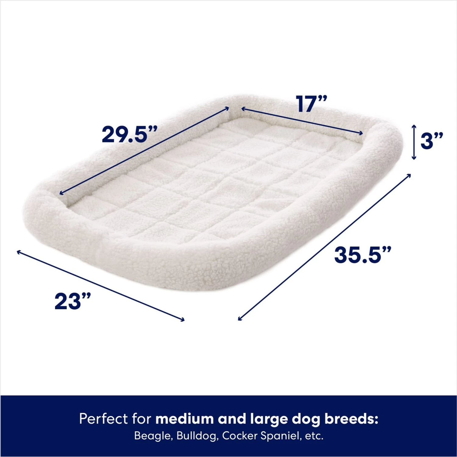 Frisco Quilted Dog Crate Mat 2 Frisco Quilted Dog Crate Mat - Image 2