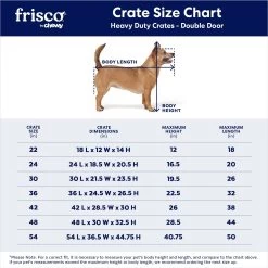 Frisco XX-Large Heavy Duty Double Door Wire Dog Crate, 54 Inch -Pet Dog Supplies Shop 97489 PT2. AC SS1800 V1667859374