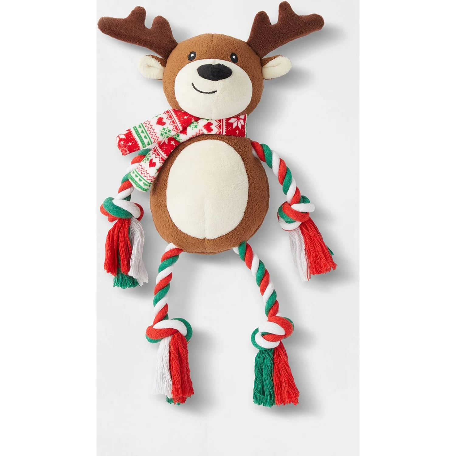 Frisco Holiday Reindeer Plush With Rope Squeaky Dog Toy & Frisco Holiday Lights Plush With Rope Squeaky Dog Toy 2 Frisco Holiday Reindeer Plush With Rope Squeaky Dog Toy & Frisco Holiday Lights Plush With Rope Squeaky Dog Toy - Image 2